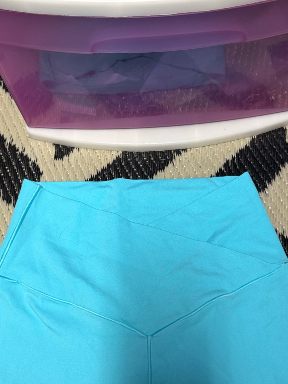 aerie OFFLINE High-Rise Flare Leggings in Mint - Picture 2 of 3